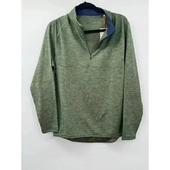 Peter Millar Men;s Long Sleeve Golf Crown Sport Active Sz S Green 1/4 Zip - Picture 1 of 7